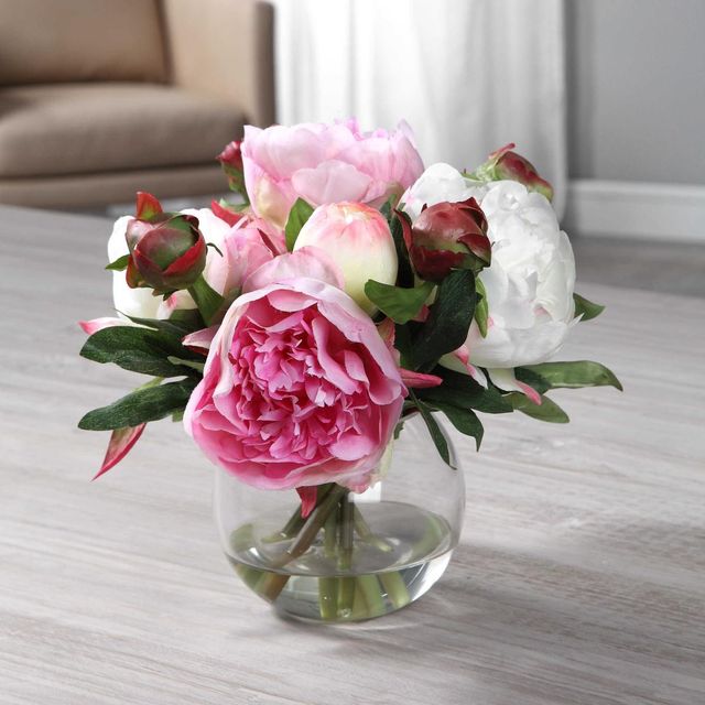 Uttermost® Blaire Cream/Pink Peony Bouquet-1