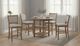 Homelegance® Anya 5-Piece Beige/Driftwood Counter Height Dining Set-2