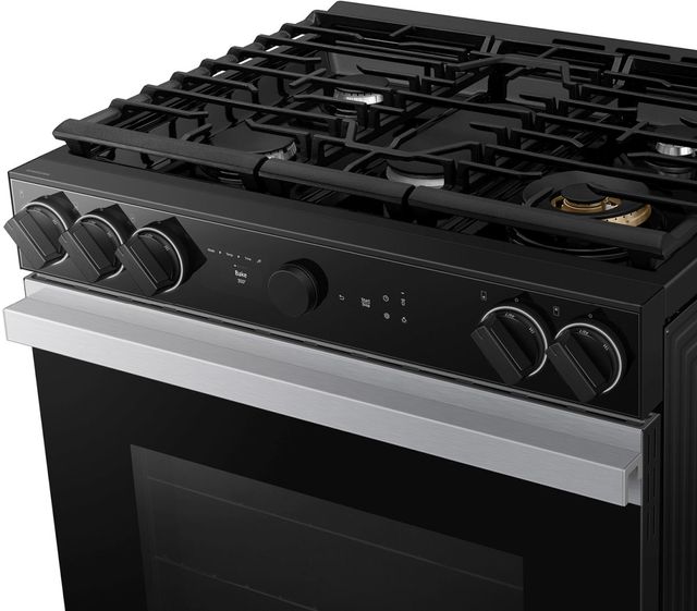 Samsung Bespoke 30" Stainless Steel Slide In Gas Range-5