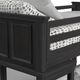 Elements International Hampton Kids Charcoal Twin/Full Youth Loft Bed with Ladder and Desk-4