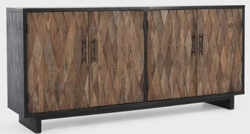 Anton wood finish bookcase with cabinet storage – LuxenHome