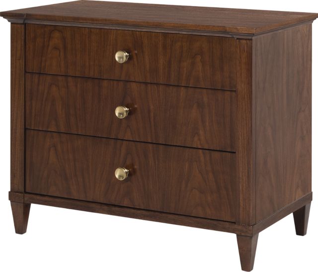Hooker® Furniture Archives Classic Walnut 3-Drawer Nightstand-3