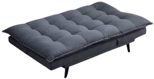 Milton Greens Stars Dark Gray Pillow Top Multi-Functional Click Clack Futon-3