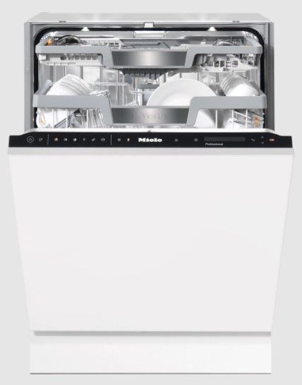 Miele White Fully Integrated Built-In Smart Dishwasher with 3D MultiFlex Cutlery Tray-0