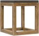 Hooker® Furniture Big Sky Furrowed Bark End Table with Vintage Natural Base-0