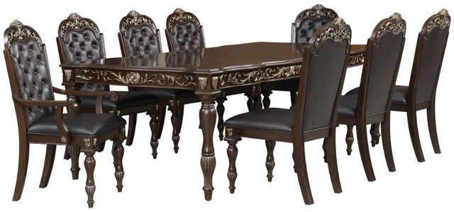 New Classic® Home Furnishings Maximus 9-Piece Madeira Dining Table Set-0