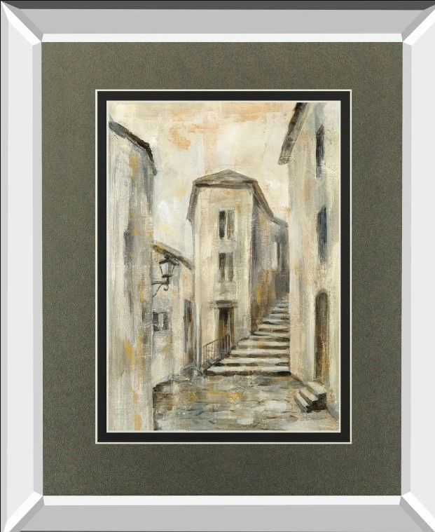 Classy Art European Village I v2 By Silvia Vassileva Mirror Framed Wall Art-1