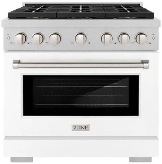 ZLINE Paramount 36" 5.2 cu. ft. Satin Stainless Steel Paramount Dual Fuel Range with 6 Burner DuoPro™ Cooktop and Electric Convection Oven-0