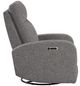 Parker House® Thriller Natural Beauty Gray Power Swivel Glider Reclining Chair-4
