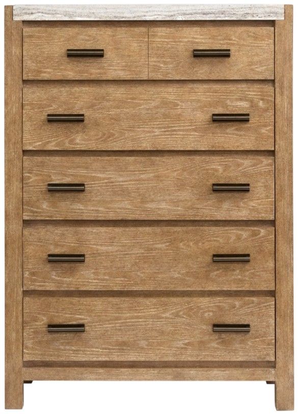 Magnussen Home® Plum Creek Sierra Brown Chest with Marble Top-2