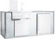 XO Pro-Grade Luxury Designer 83" White Pre-Assembled Outdoor Kitchen Bar Island-0