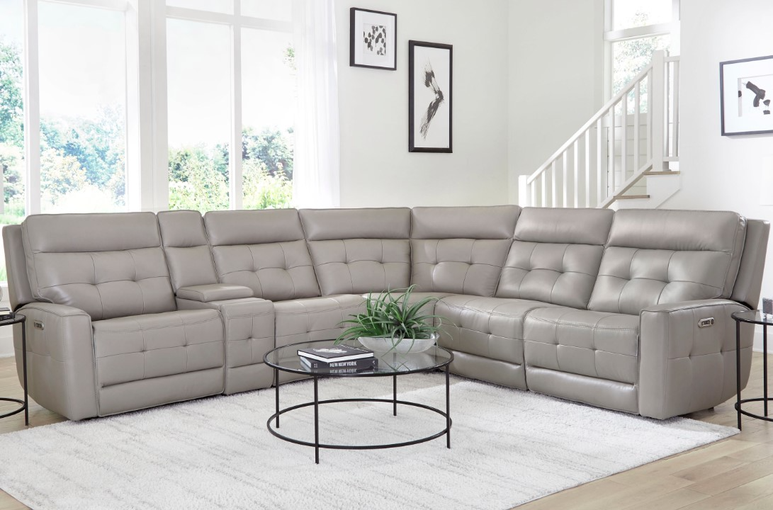 CANTERBURY - マスター Parker House® Canterbury 6-Piece Pewter Power Reclining Zero