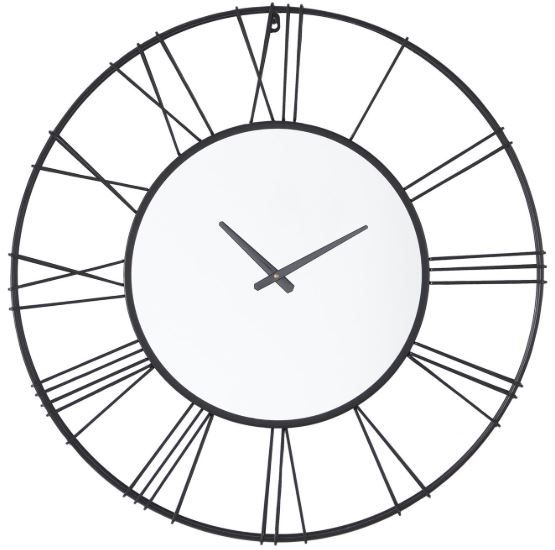 Deco Marche Black Open Frame Wall Clock-0