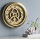 A & B Home Gold Open Faced Gear Clock-3