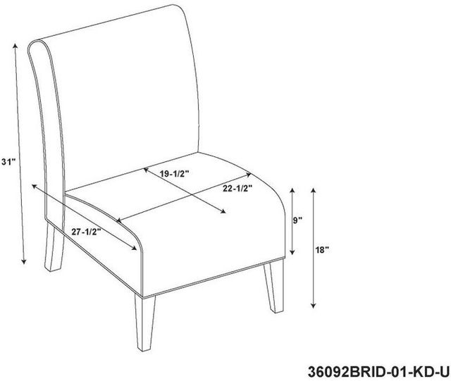Linon Lily Bridey Floral Accent Chair-2