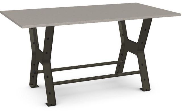Amisco Customizable Parade 36" Thermo Fused Laminate Short Counter Height Table-0