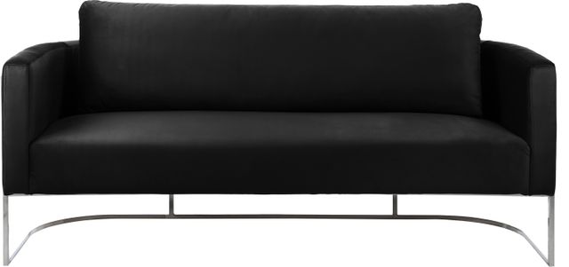 Meridian Furniture Casa Black/Chrome Velvet Sofa-3