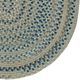 Capel Rugs Fusion Blue Taupe 24" x 36" Oval Throw Rug-1