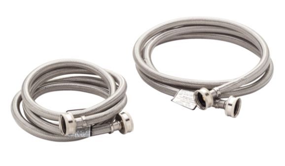 Frigidaire® 6 Ft. Braided Stainless Steel Washer Hose-0