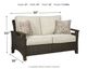 Signature Design by Ashley® Paradise Trail Medium Brown Loveseat with Cushion-3