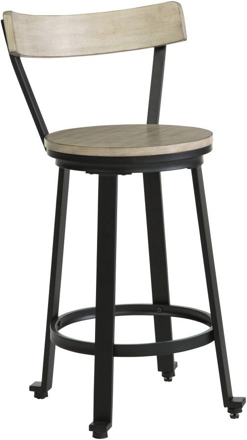 Signature Design by Ashley® Melenski Light Tan/Black Counter Stool-0