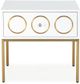TOV Furniture Ella White Side Table-1