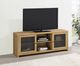 Coaster® Golden Oak/Gunmetal TV Console-1