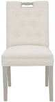 Fairfield® Customizable Pull Short Back 38" Dining Chair with Sheer Dove Legs-1