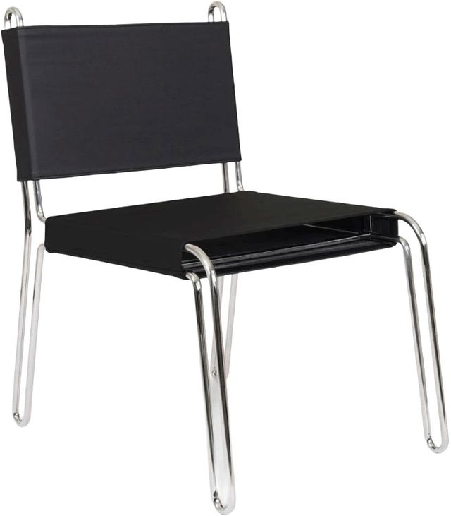 Moe's Home Collection Petra Black Leather Accent Chair-0