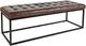 Jofran Inc. Global Archive Hogan Dark Sienna Leather Bench-0