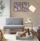 Olliix by Martha Stewart Bella Grey 20" x 25" + 5.5" Pet Couch-1