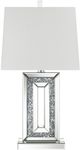Coaster® Ayelet White/Mirror/Faux Crystal Table Lamp-1