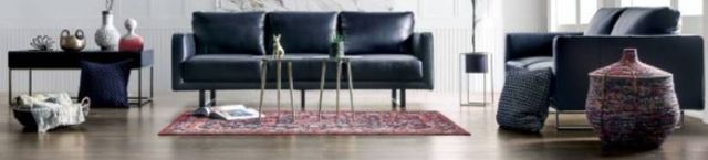 Furniture of America® Mezzanotte Midnight Blue Sofa-1