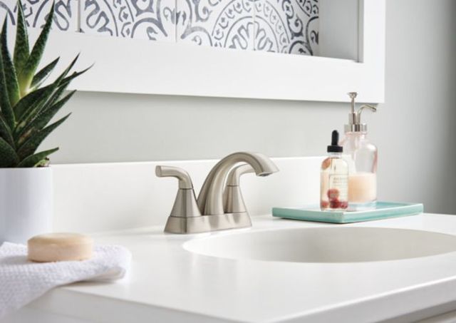 Peerless Parkwood® Brushed Nickel 2-Handle Centerset Lavatory Faucet-1
