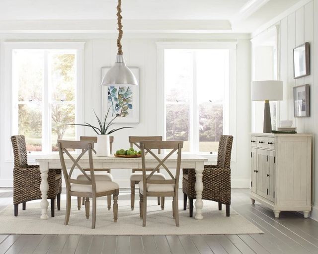 Riverside Furniture Aberdeen Weathered Driftwood X-Back Dining Side Chair-1