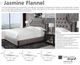 Parker House® Jasmine Flannel California King Upholstered Panel Bed-4