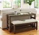 Hammary® Nyles 2-Piece Cocoa Console Table and Bench Set-1