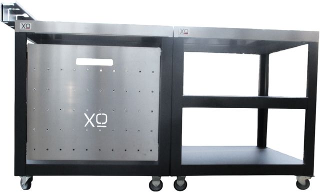 XO Black Pizza Oven Prep Cart-2