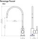 ZLINE Brushed Nickel Single Handle Drink Faucet-3