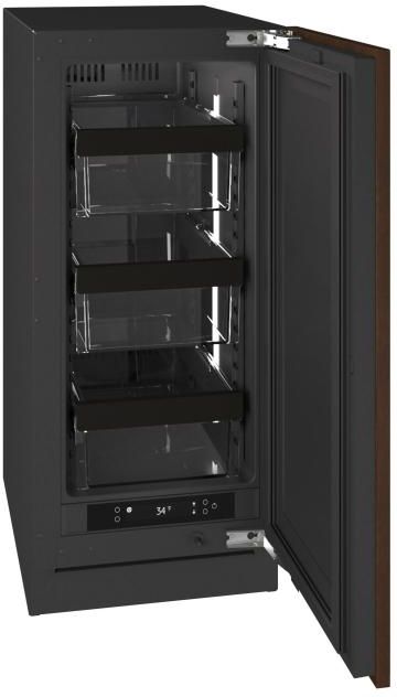 U-Line® Seamless Collection 15" 2.8 Cu. Ft. Panel Ready Refrigerator with Solid Door-3