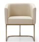 VIG Furniture Modrest Beige/Brass Dining Chair-1