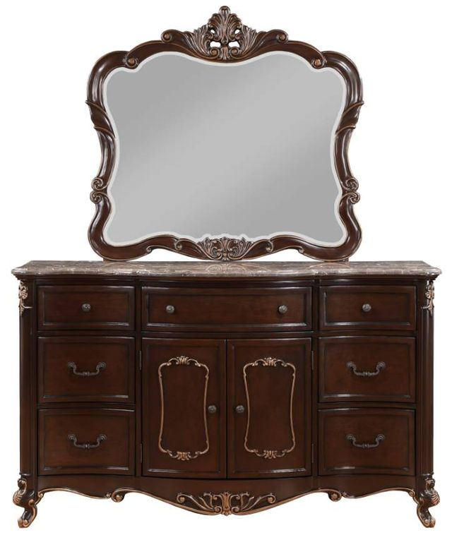 New Classic® Home Furnishings Constantine Cherry Dresser Mirror-3