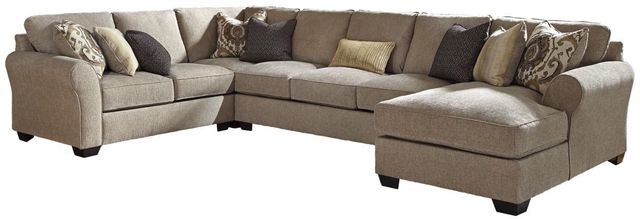 Benchcraft® Pantomine 4-Piece Driftwood Left-Arm Facing Sectional with Chaise and Armless Sofa-0