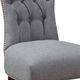 Campio Furniture Legacy Leather Black/Light Gray Dining Chair-1