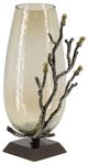 A & B Home Twig Brown/Nickel Tall Vase-0