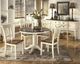 Signature Design by Ashley® Whitesburg Cottage White Round Dining Table Base-3