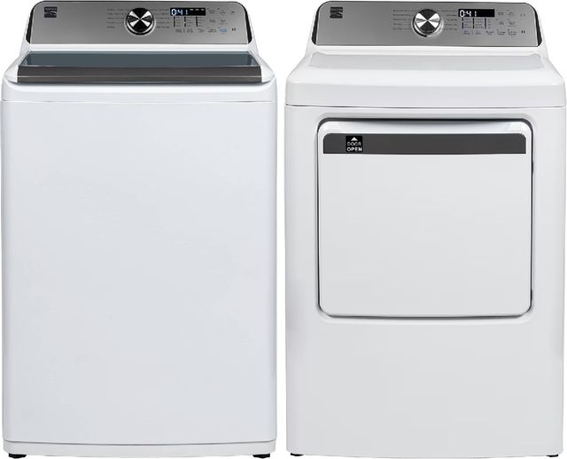 Kenmore® White Top Load Washer & Electric Dryer Laundry Pair-0
