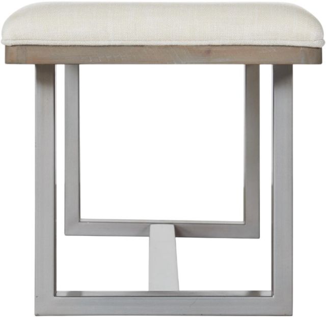 Riverside Furniture Intrigue Beige/Hazelwood Upholstered Dining Bench-3
