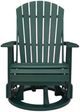Signature Design by Ashley® Shell Beach Green Stainless Steel Outdoor Swivel Glider Chair-1