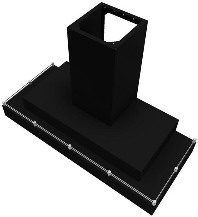 Vent-A-Hood® 48" Black Contemporary Wall Mount Range Hood-1